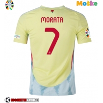 Moške Nogometnih dresov Španija Alvaro Morata #7 Gostujoči EP 2024 Kratki rokavi